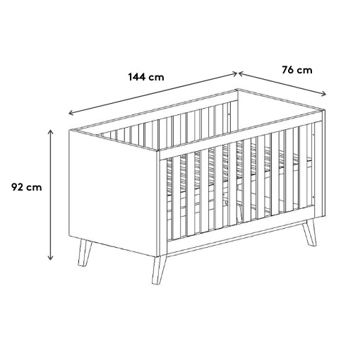 BabyRest Tommi Cot + Duo Core Mattress Package