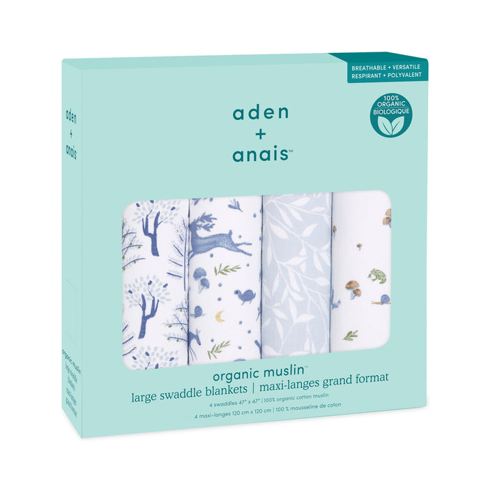 Aden + Anais Organic 4 Pack Swaddles