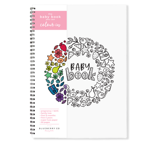 Blueberry Co Colour Me In Baby Book