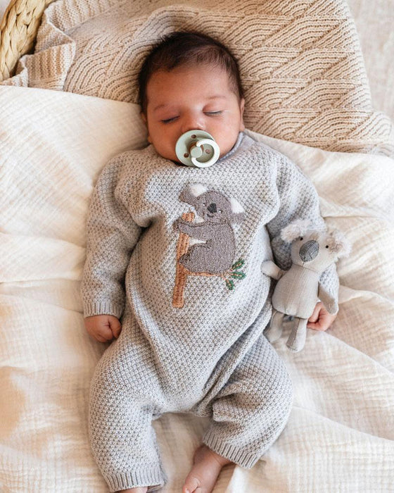 Bebe Bailey Koala Knitted Romper
